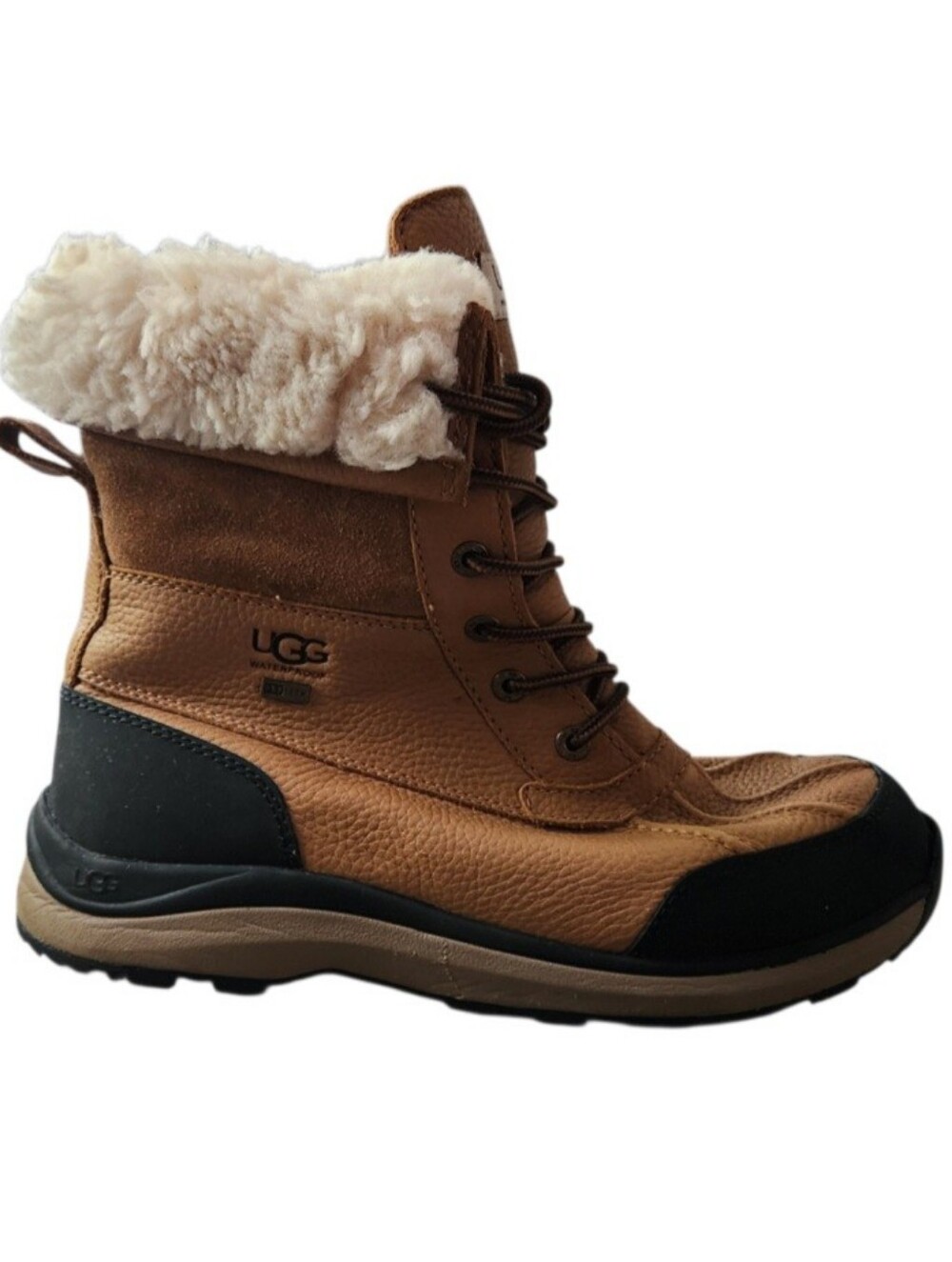UGG Women's Adirondack III Boot size 10 chestnut shearling waterproof outdoor - Picture 2 of 16